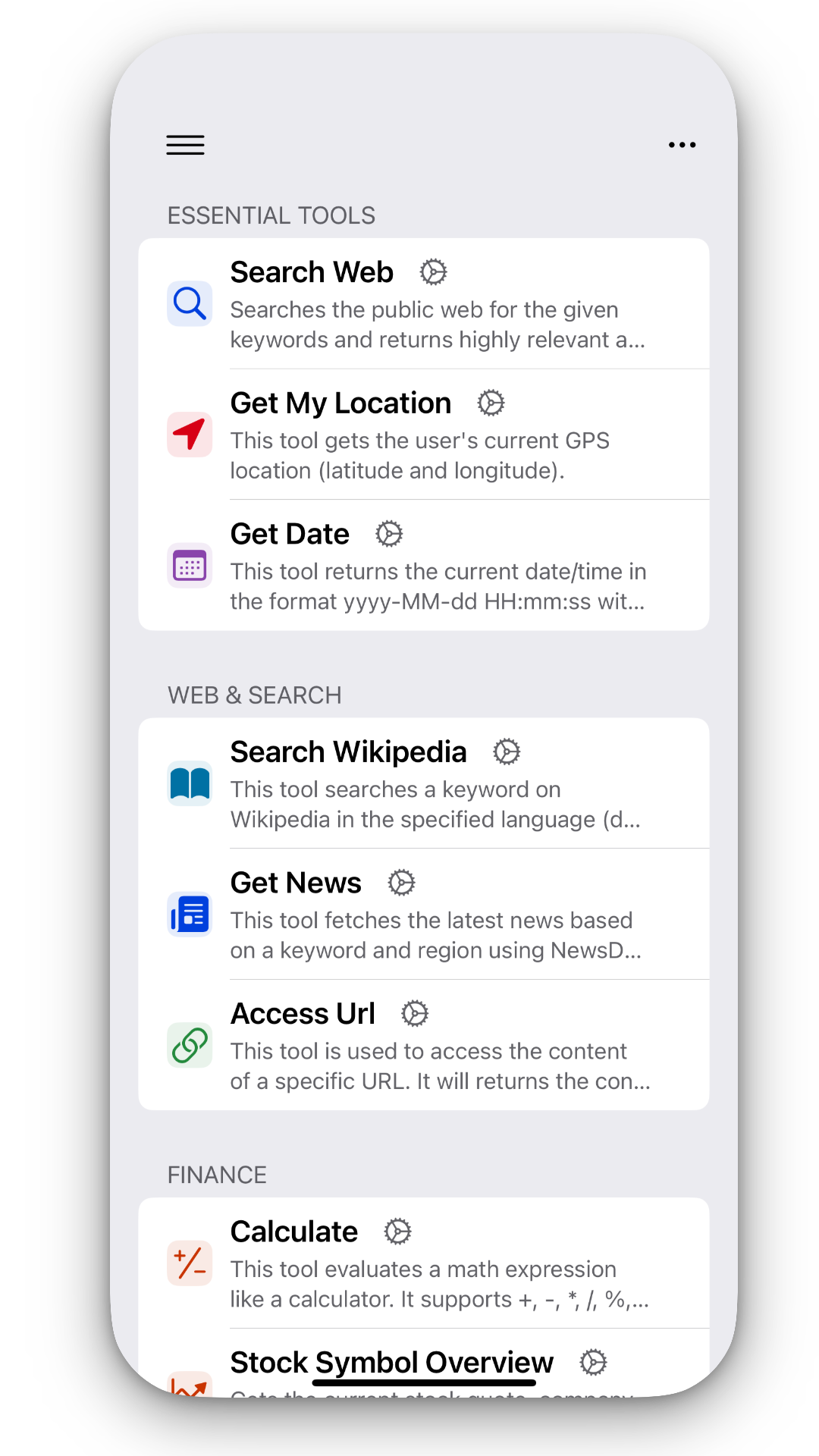 Local Tools Support
